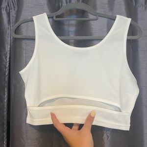 White Cut Out Crop
